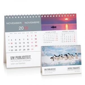 Calendrier de bureau 3 mois et mémo