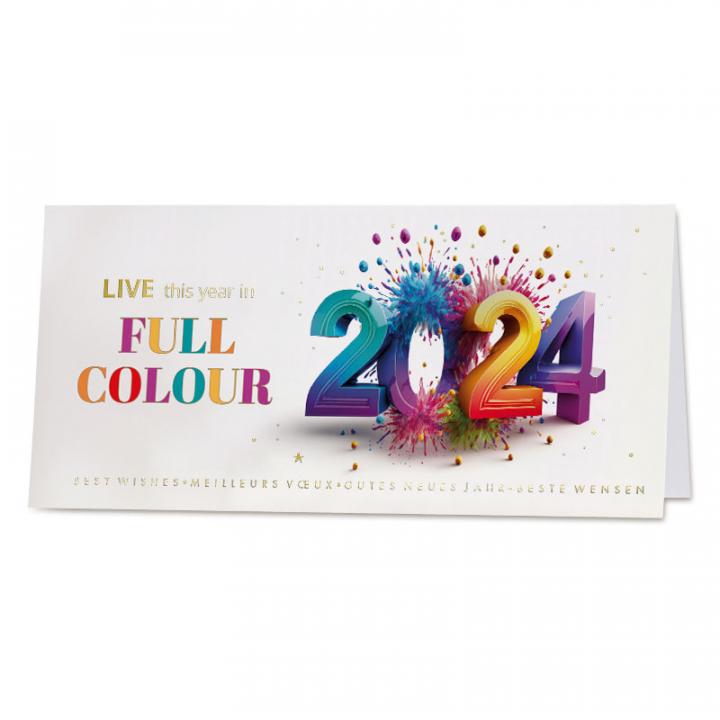 Carte de Vœux - Nouvel an coloré