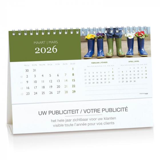 Calendrier de bureau 3 mois et mémo