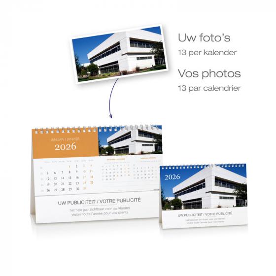 Calendrier de bureau avec vos propres photos