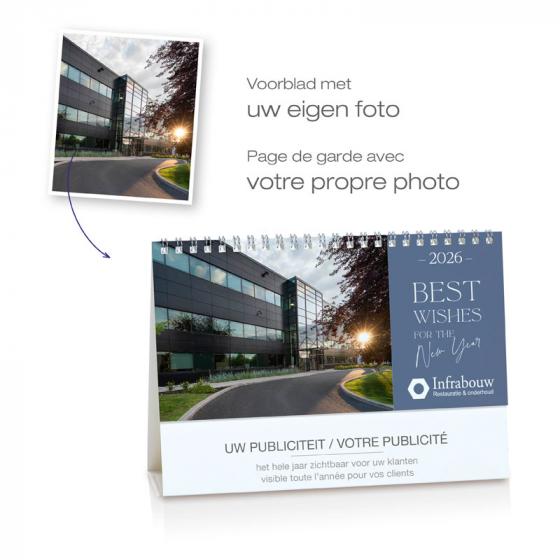 Calendrier de bureau mois en cours et mémo