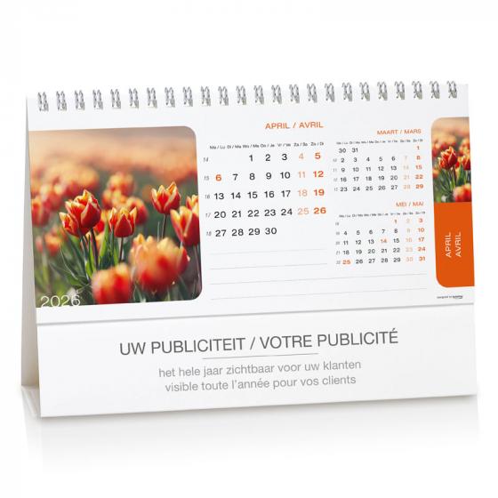 Calendrier de bureau "zen" 3 mois et mémo