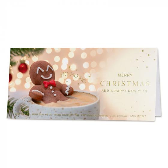 Carte de fin d'année entreprise gourmande