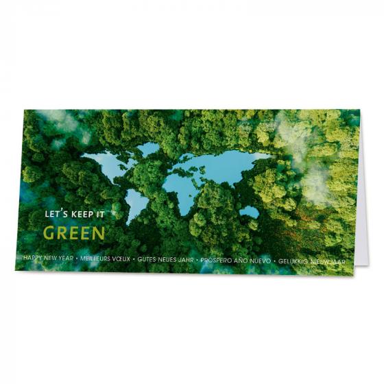 Carte de fin d'année la beauté d'une forêt