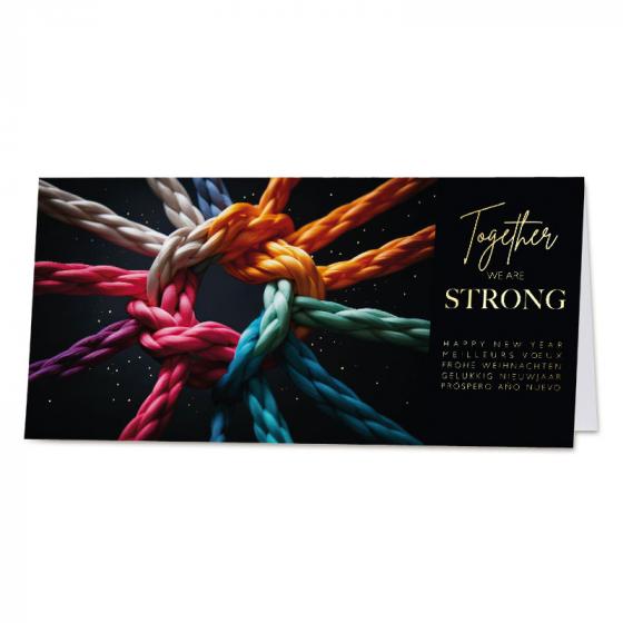 Carte de vœux entreprise 2025 message fort