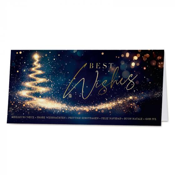 Carte de vœux entreprise 2026 éclats de lumière