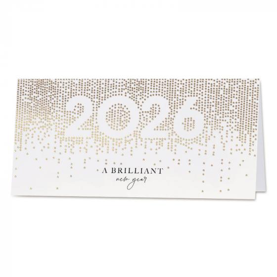 Carte de vœux entreprise fond étoilé 2026