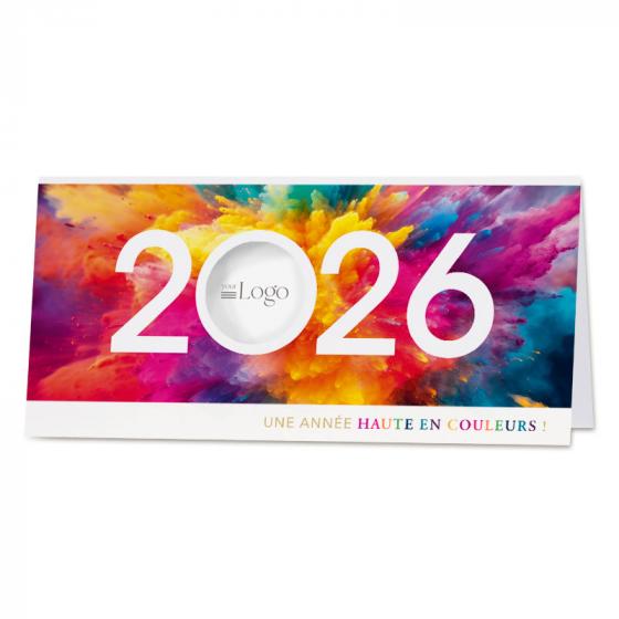 Carte de vœux entreprise une explosion de couleurs