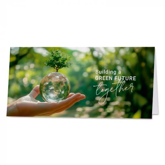 Carte de vœux professionnel 2026 une planète verte