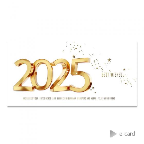 E-card 2025 en dorure