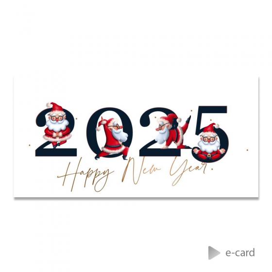 E-card entreprise 2025 joyeux Pères Noël 