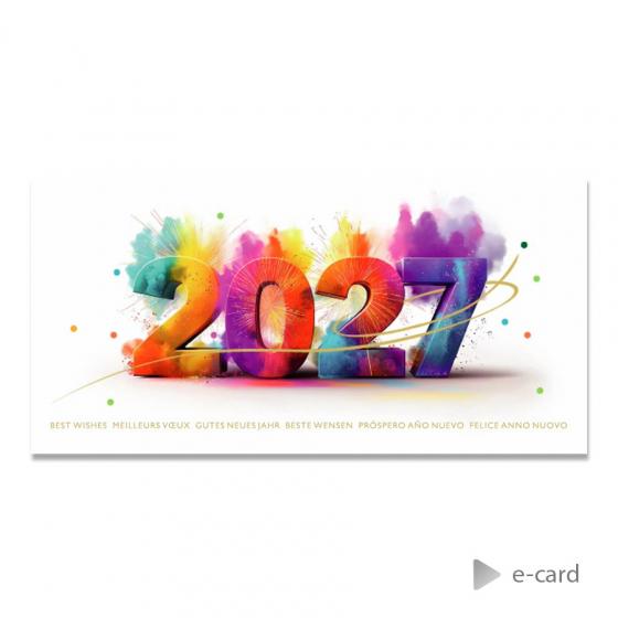 E-card société 2027 tout en couleur