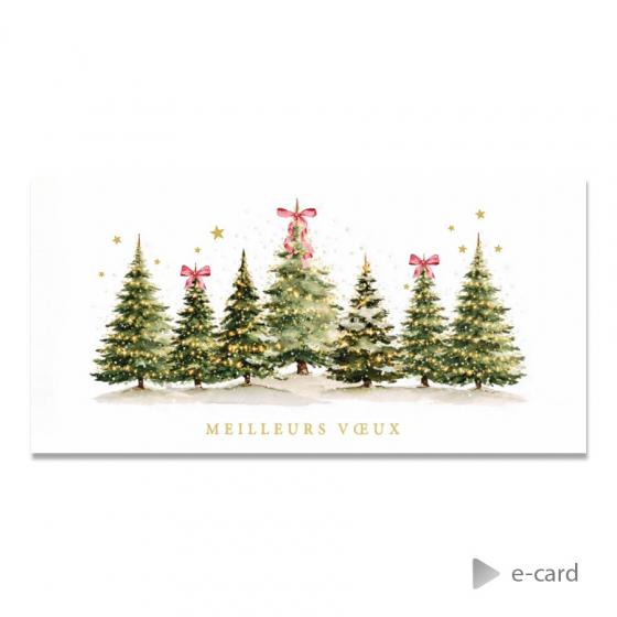 E-card société sapin de Noël intemporel