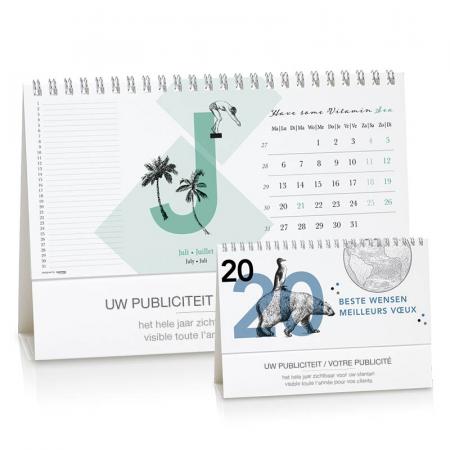 Calendrier avec initiales