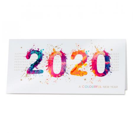Carte colourful new year