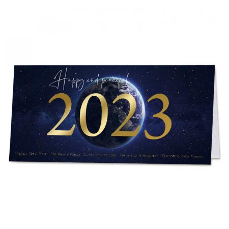 Carte de vœux 2023 planète Terre