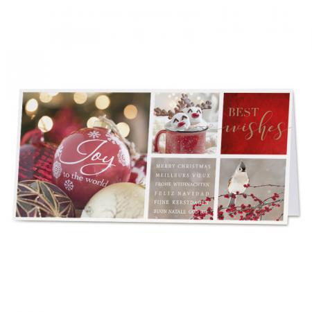 Carte de vœux ambiance Noël