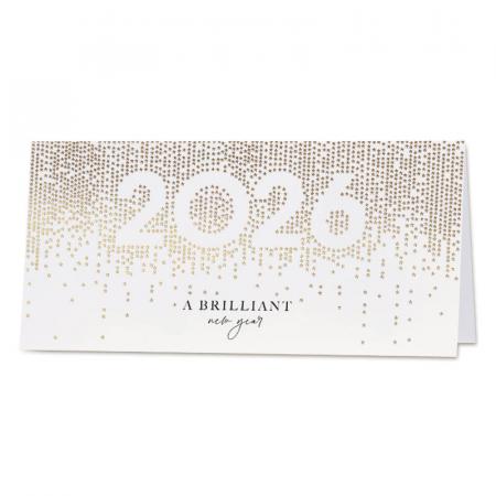 Carte de vœux entreprise fond étoilé 2026