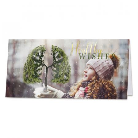 Carte de voeux entreprise healthy wishes