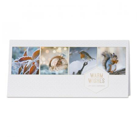 Carte de vœux entreprise hivernale