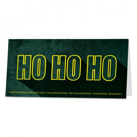 Carte de vœux entreprise Ho Ho Ho