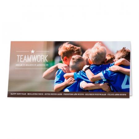 Carte de voeux entreprise 'Teamwork'