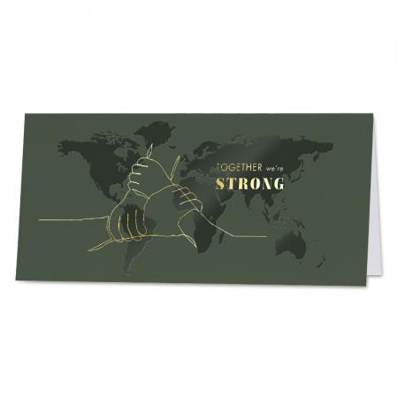 Carte de voeux entreprise Together we're strong