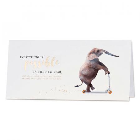 Carte de vœux professionnelle animaux humoristiques