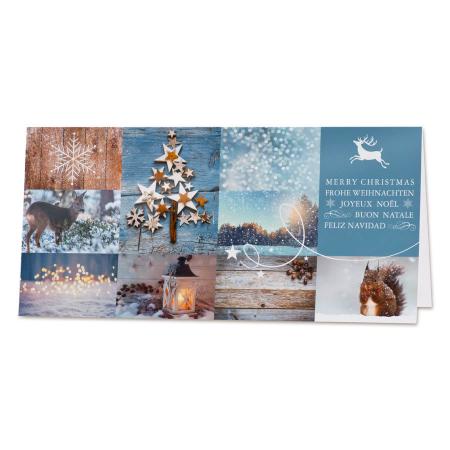 Carte de voeux professionnelle esprit hivernal
