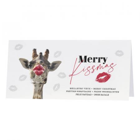 Carte de vœux professionnelle Merry Kissmas