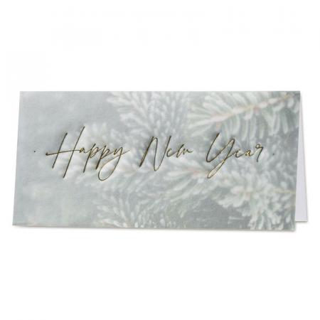 Carte de vœux sapin de noël et calque