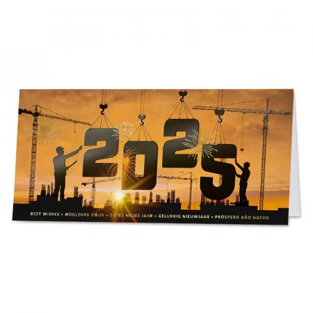 Carte de vœux société 2025 travaux publics