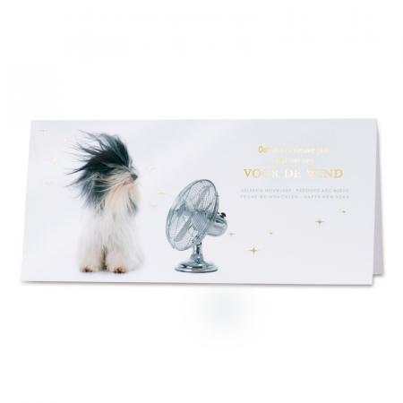 Carte humoristique "cheveux au vent"