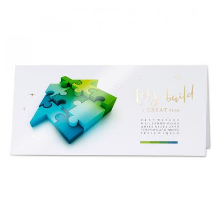 Carte maison en puzzle
