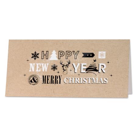 Carte papier "effet recyclé"