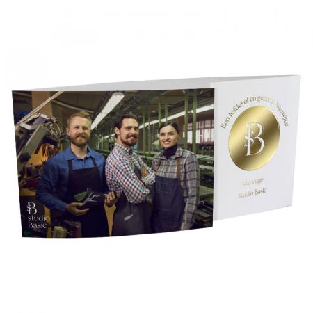 Carte sur mesure avec photo sur tryptique