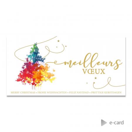 E-card colorée Francophone