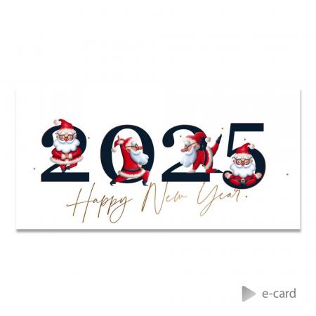 E-card entreprise 2025 joyeux Pères Noël 