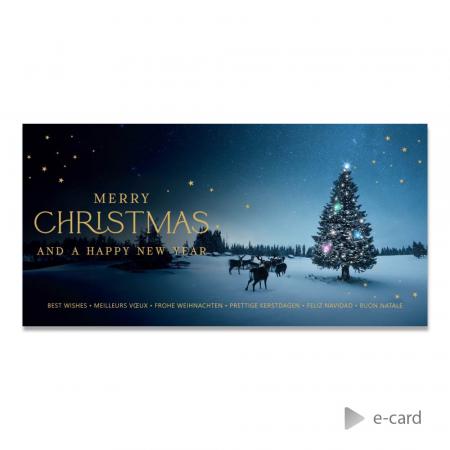 E-card entreprise paysage d'hiver 