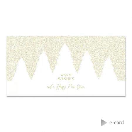 E-card entreprise sapins et dorure 