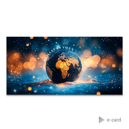 E-card entreprise un monde sous lumière
