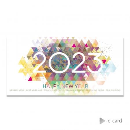 E-card mosaïque de couleurs