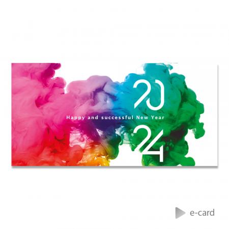 E-card nuage coloré