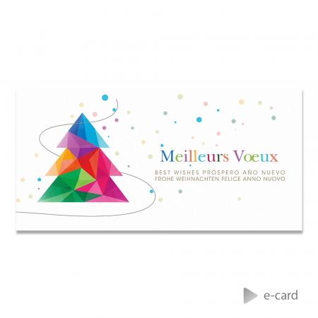 E-card sapin de noël vitrail